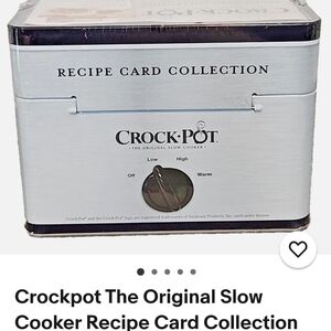 New Crockpot Recipe Box With Recipe Cards